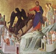 Duccio di Buoninsegna The Temptation of Christ on the Mountain (mk08) oil painting picture wholesale